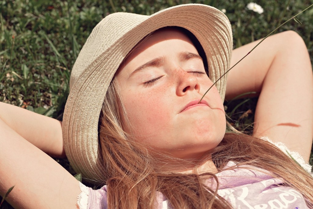 enfant détendu et équilibré