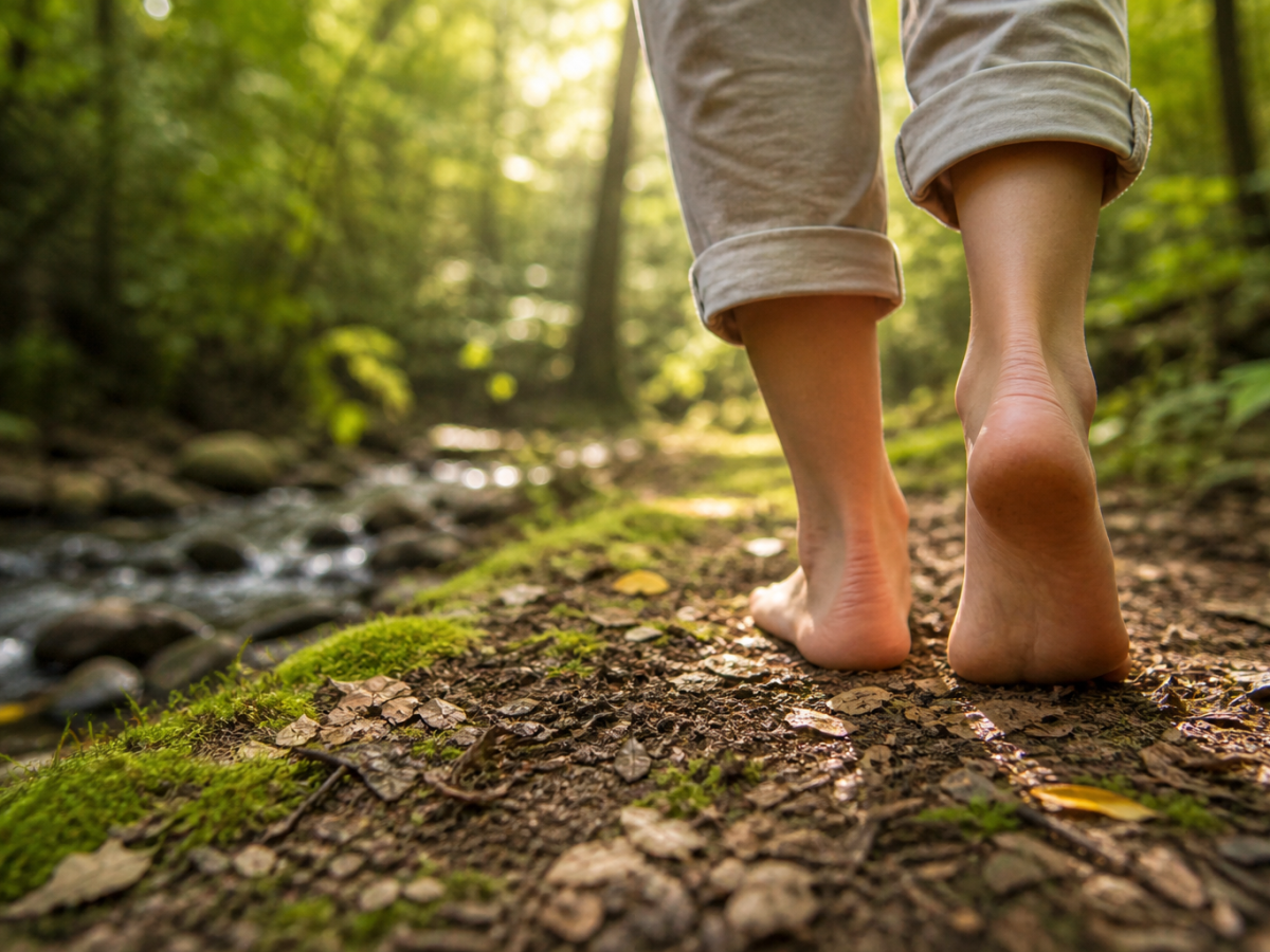 Grounding, marche pieds nus et kinésiologie : quand le corps se reconnecte&nbsp;naturellement